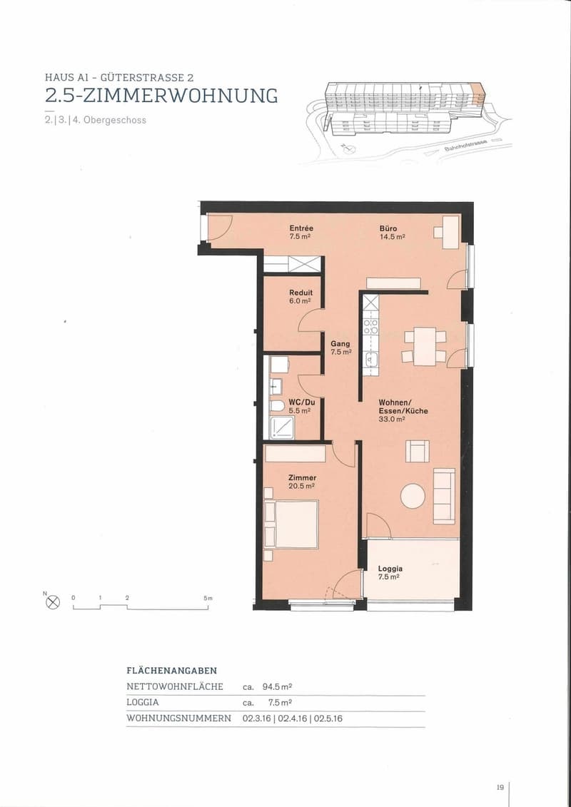 Helle 2.5 Zimmer Wohnung mit 94.5 m² direkt am Bahnhof Aarburg, ab 01.11.2026 (10)