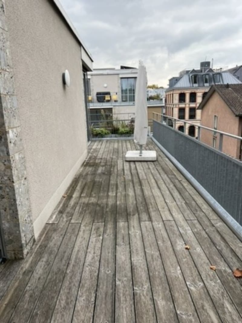 Unbefristete Untervermietung einer hellen 3.5-Zimmer-Wohnung an zentraler Lage mit Blick ins Grüne, unmöbliert oder teilmöbliert (9)