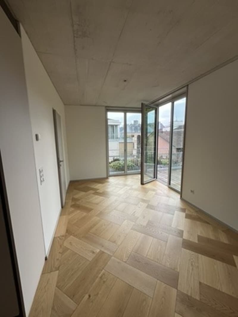 Unbefristete Untervermietung einer hellen 3.5-Zimmer-Wohnung an zentraler Lage mit Blick ins Grüne, unmöbliert oder teilmöbliert (5)