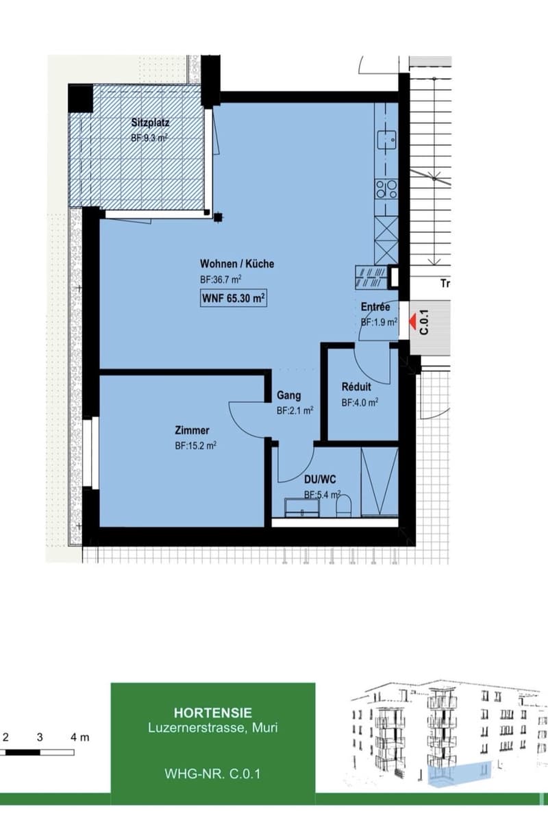 2.5 Zimmer Wohnung im EG (8)