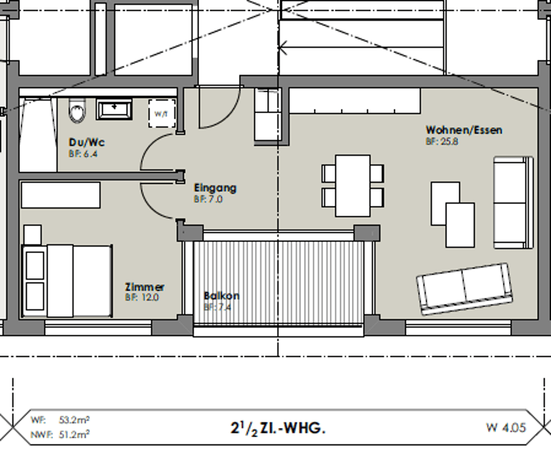 helle 2.5 Zimmer Wohnung (4)