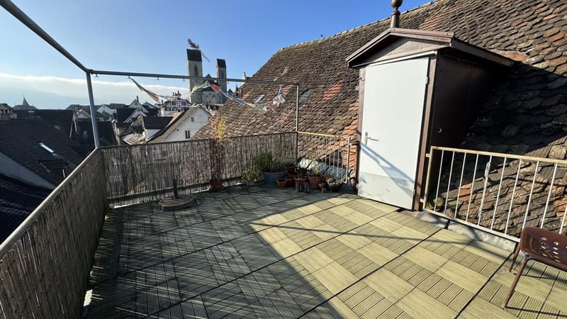 Charmante Altstadtwohnung mit historischem Flair und Dachterrasse in Rapperswil (2)