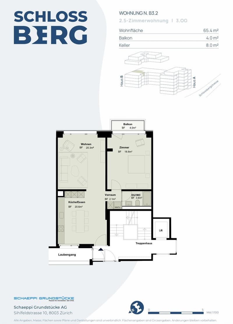 2 ½ Zimmer-Wohnung, 8820 Wädenswil (2)