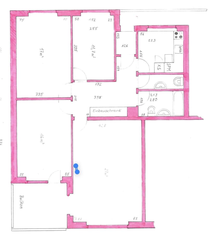 17 m²-Zimmer in 4-Zimmer-Wohnung (110 m²) in Fislisbach zur Untermiete (5)