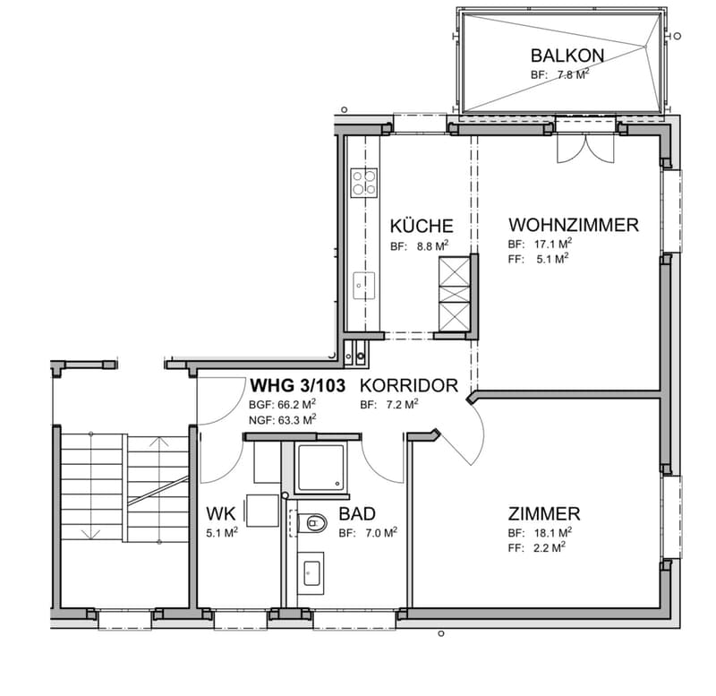 2.5-Zimmer-Wohnung in Rüti ZH (2)