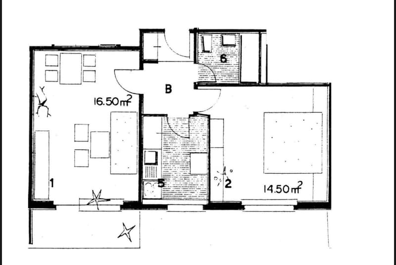 Moderne 2-Zimmer-Wohnung, 3. OG, 50 m2 (6)