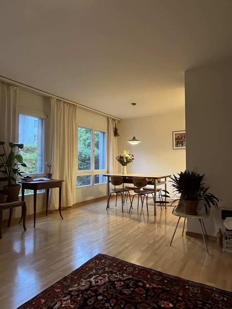 Ruhige 2.5-Zimmer-Erdgeschosswohnung mit privatem Sitzplatz und Garten  befristet im September (2)