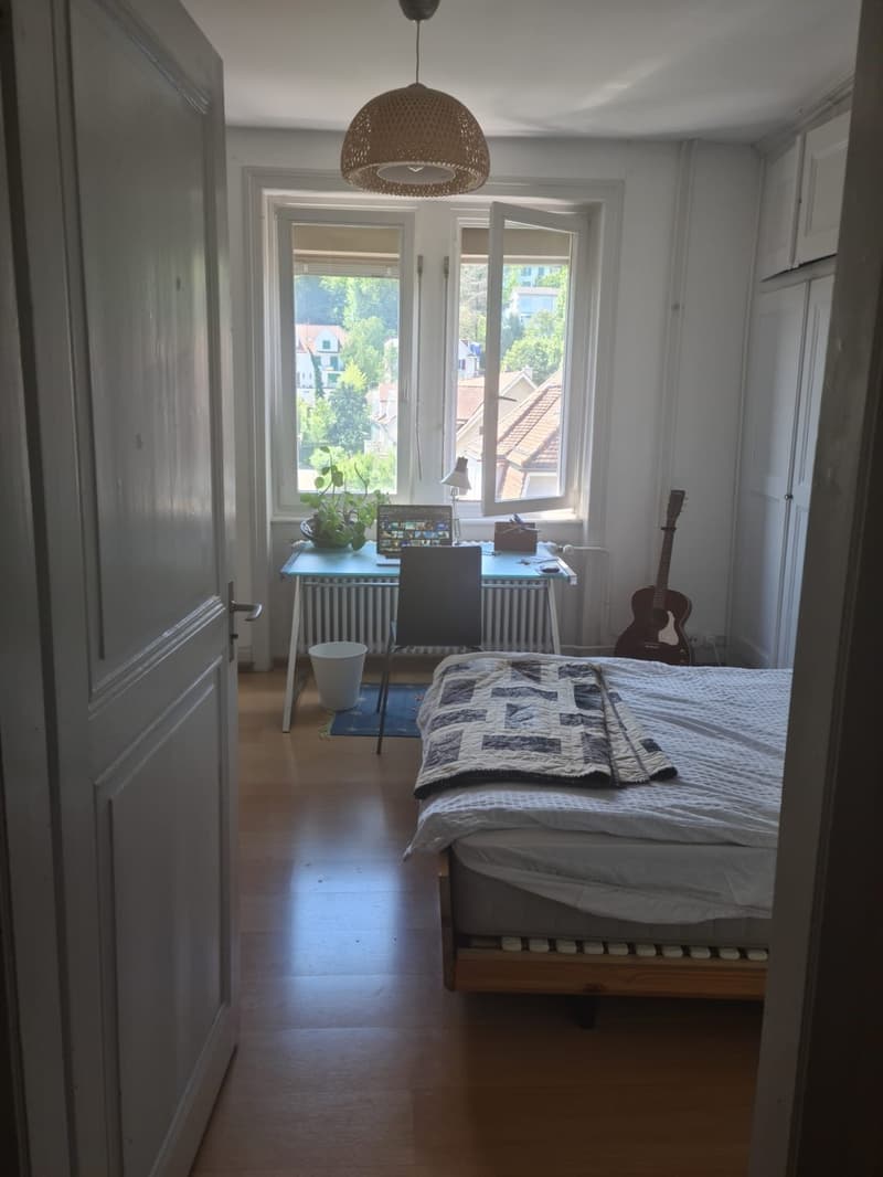 Bright room in spacious 2-level apartment with balcony (Gundeli) (8)