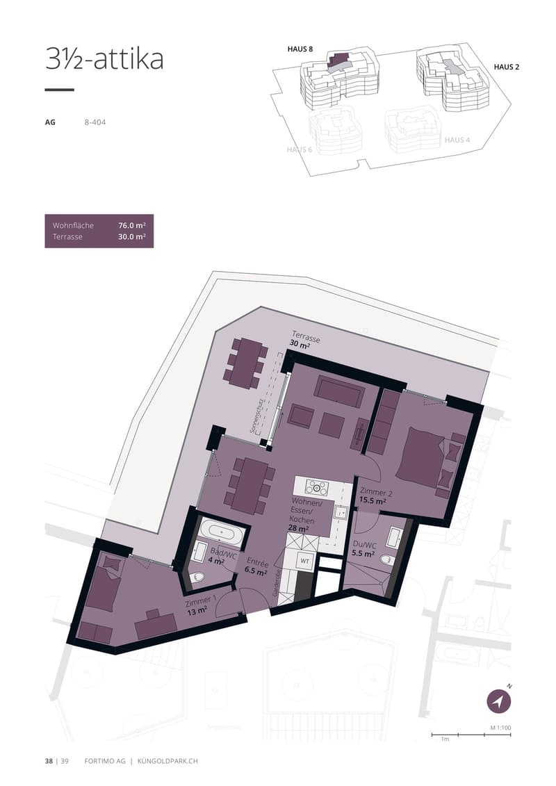 Exklusive 3.5-Zimmer-Attikawohnung im Neubauprojekt Küngoldpark AG (5)