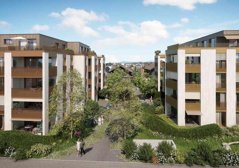 Zwischenmiete: neue 3.5ZimmerWohnung mit 24 m² Sitzplatz  Lachen SZ (2)
