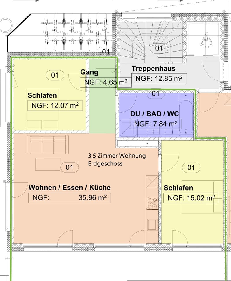 3.5-Zimmer-Wohnung im Erdgeschoss (3)