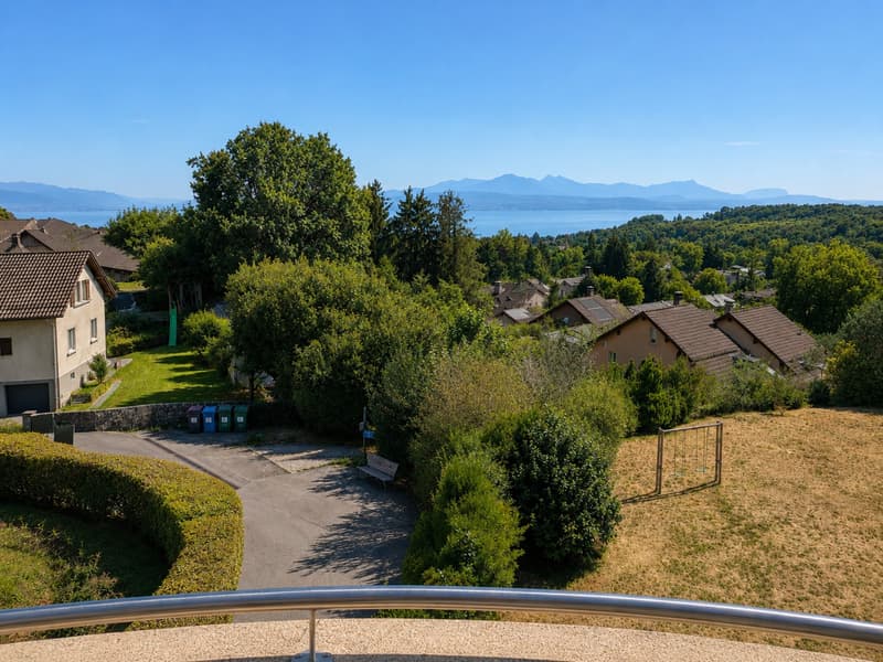 Attique 4.5 pièces, vue lac et Alpes, terrasse à Chemin de la Cigale (2)