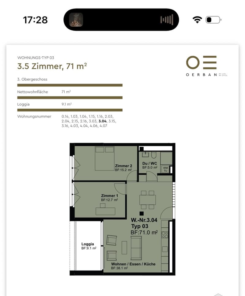 Moderne 3.5-Zimmer-Wohnung mit grosser Loggia in Zürich Oerlikon (11)