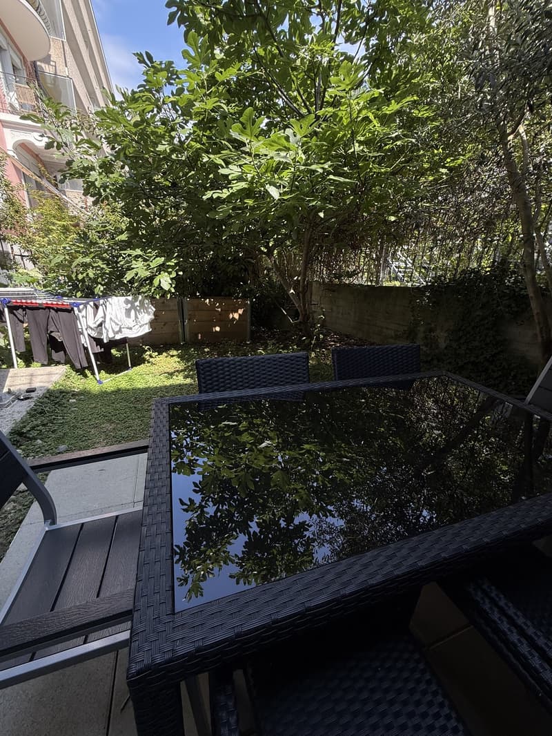 Befristete, möblierte 3-Zimmer-Gartenwohnung im Erdgeschoss, Biel/Bienne (8)
