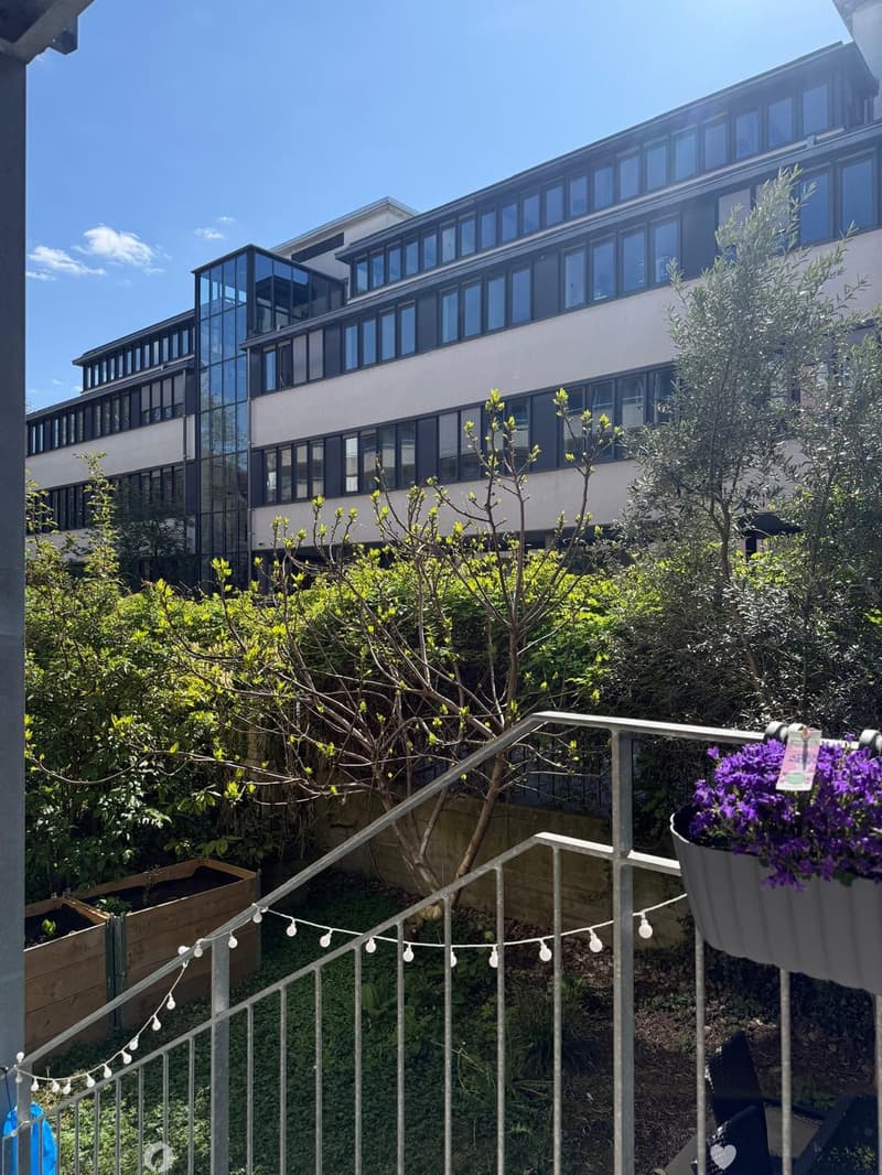 Befristete, möblierte 3-Zimmer-Gartenwohnung im Erdgeschoss, Biel/Bienne (7)