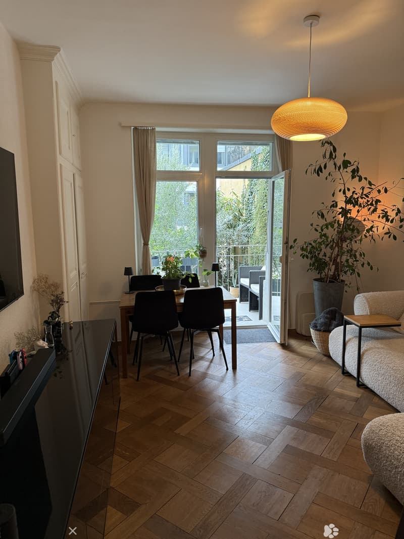 Befristete, möblierte 3-Zimmer-Gartenwohnung im Erdgeschoss, Biel/Bienne (2)