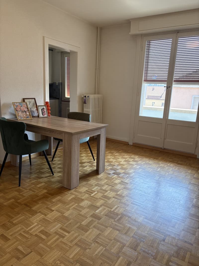 Appartement 3.5 pièces - 2 balcons - 5e étage - Perolles (1)