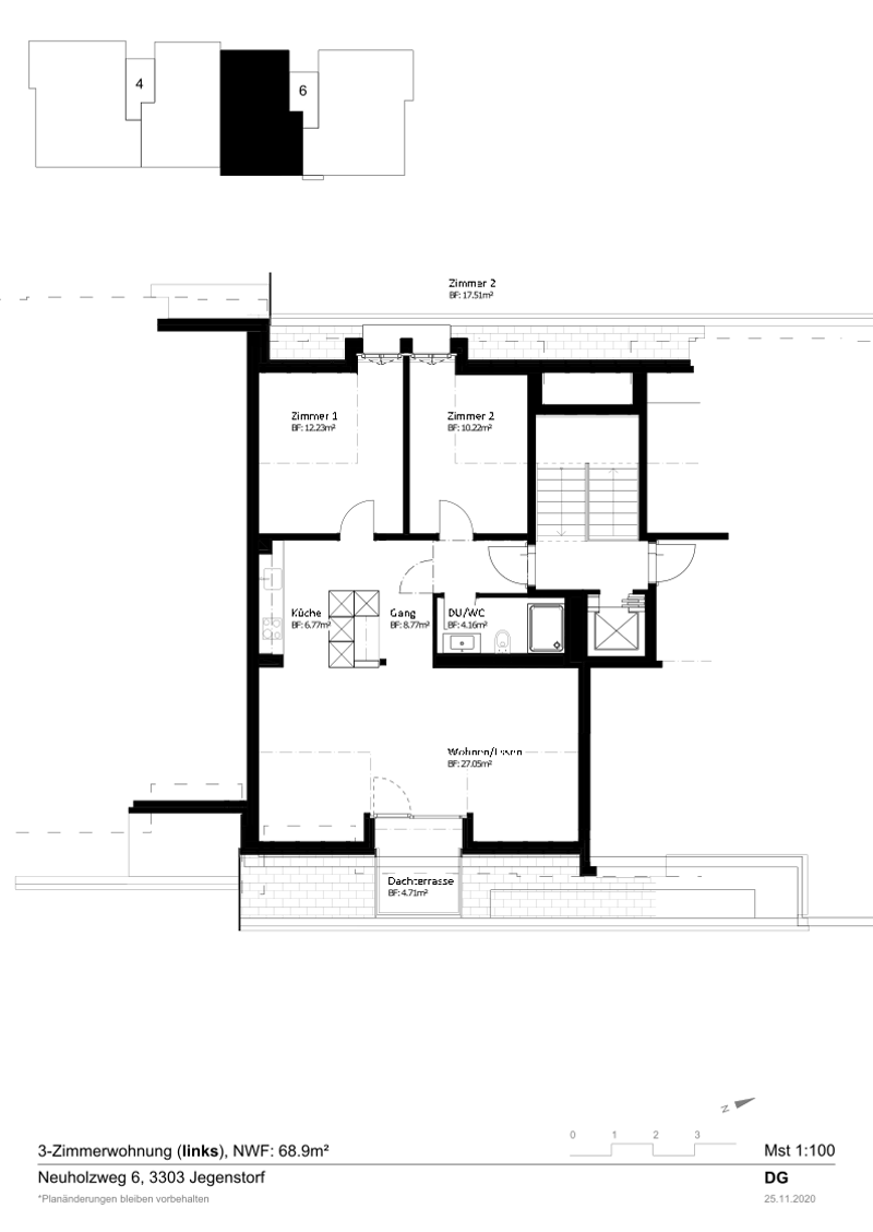 Helle 3.5-Zimmer-Dachwohnung an ruhiger Lage in Jegenstorf (10)