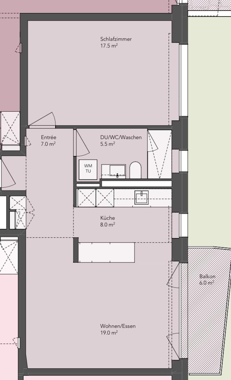 2.5-Zimmerwohnung am belebten Zürichberg (5)