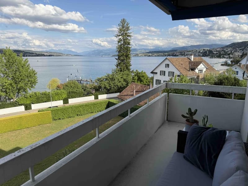Attikawohnung mit 180 Grad toller See- und Fernsicht in die Berge in Oberrieden - 4.5 Zimmer (9)