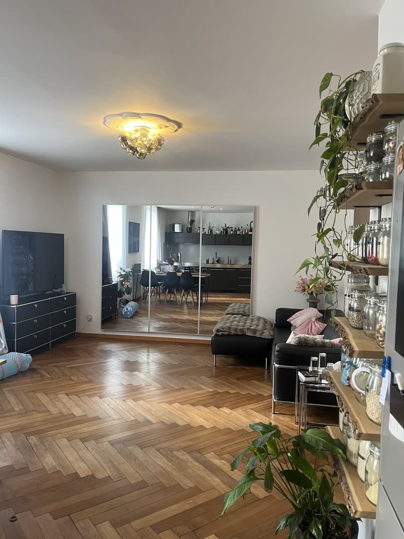 Charmante 3.5-Zimmer-EG-Wohnung in der beliebten Lorraine zur Nachmiete (1)