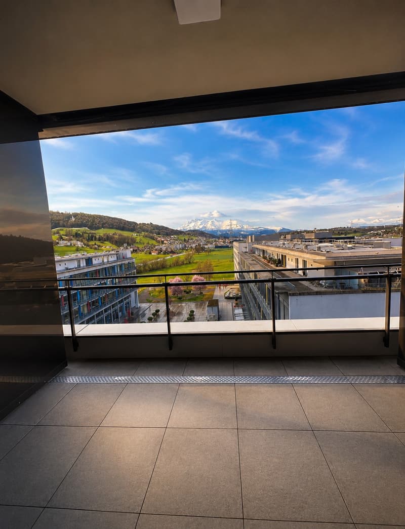 Maisonette Wohnung mit Blick auf Pilatus und 110 qm und 2 Terassen in Root (6)