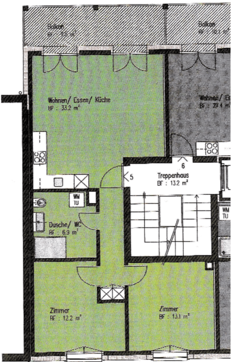 sehr schöne 3 1/2 Zimmer Wohnung direkt in Bahnhofsnähe in Burgdorf zu vermieten (5)