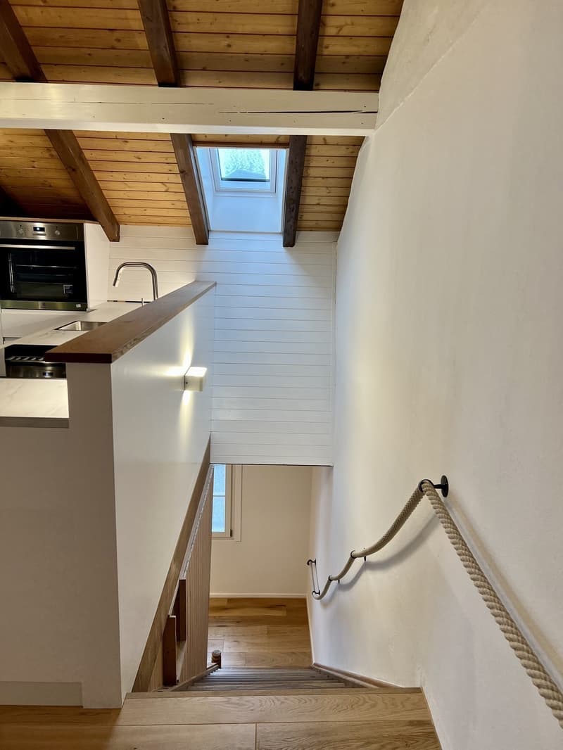 Bereich Küche und Treppe