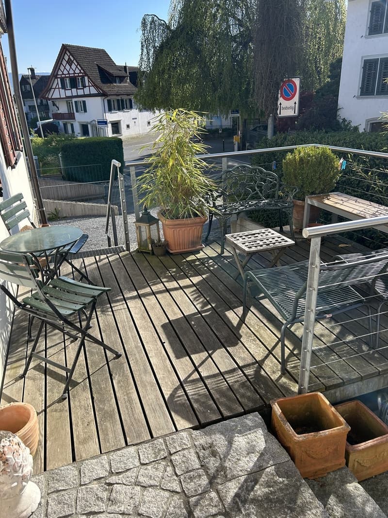 Terrasse vor dem Haus zur Mitbenutzung