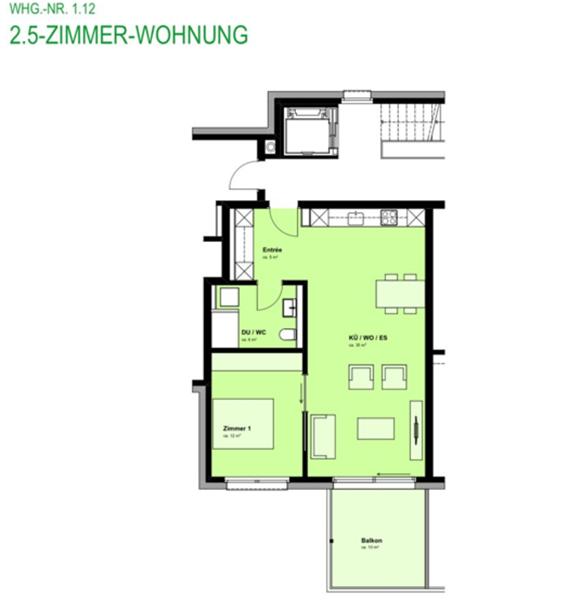 Schöne 2.5-Zimmer-Wohnung in ruhiger und zentraler Lage Nachmieter per 01.10.2026 gesucht (11)