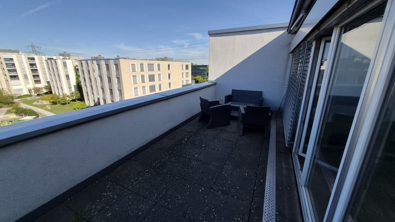 Stylish 1.5-Room Attic Apartment with large terraces in Glattpark, Opfikon (8)