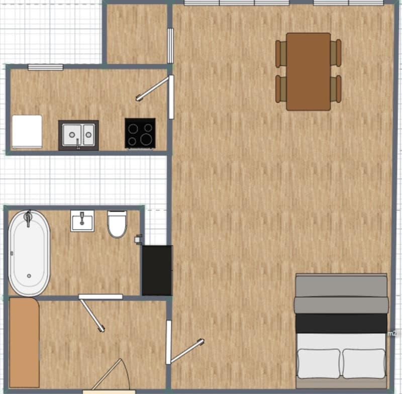 Moderne 1.5-Zimmer Wohnung mit Fernsicht (6)