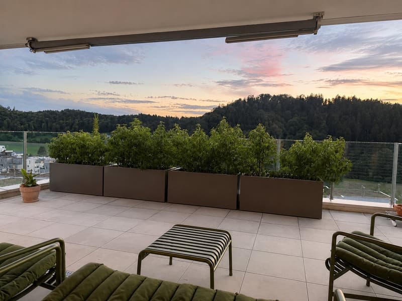 Aussicht vom Balkon