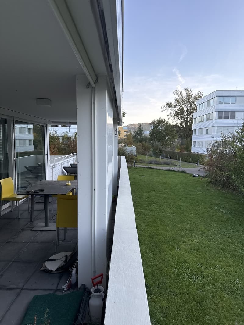 Balkon und Garten