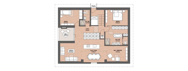 "Einzigartige Dachwohnung in stilvoll umgebauter Villa modern, grosszügig und mit viel Charme" (3)