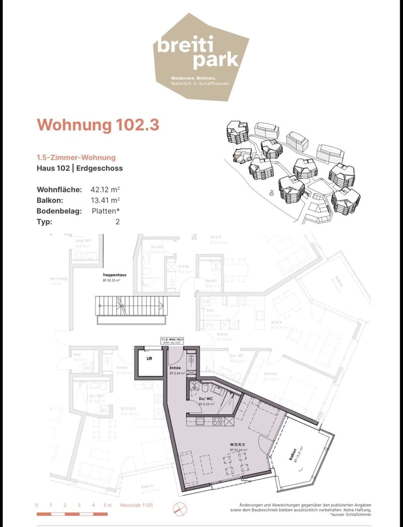 Moderne 1.5-Zimmer-Neubauwohnung im Breiti Park Per sofort / Miete September geschenkt! (13)