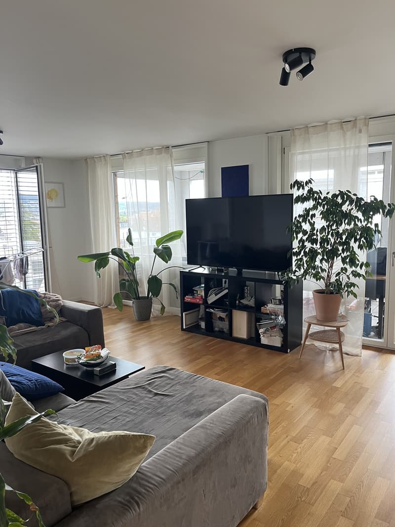 WG Zimmer mit direktem Balkonzugang mit Blick über Züricb ab Oktober! (8)