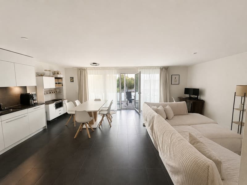 Appartement à louer à Düdingen 2.5 pièces intérieur 67 m' avec terrasse de 17,8 m2 (8)