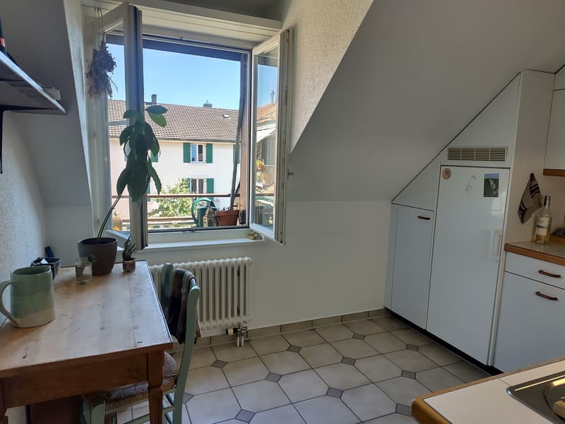 Möblierte Dachwohnung mit Galerie im Breitsch befristete Untermiete (5)