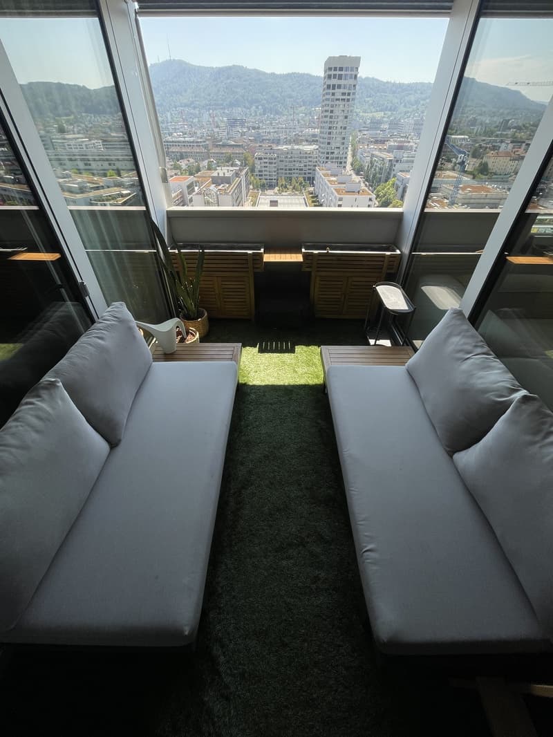 Furnished 3.5 Room Apartment | 16th Floor | Zurich Altstetten | Temporary (4)