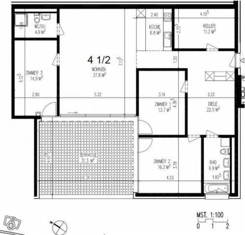 Komfortables WG-Zimmer in 3er-WG (2 Badezimmer) (6)