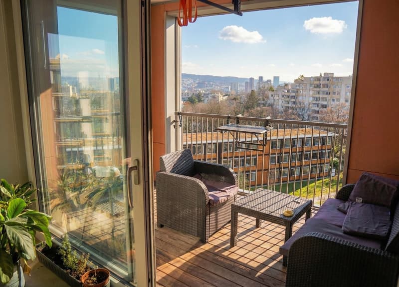 Premium furnished room in 128m² designer flat  in-unit laundry, 2 bathrooms, balcony view, underfloor heating (4)