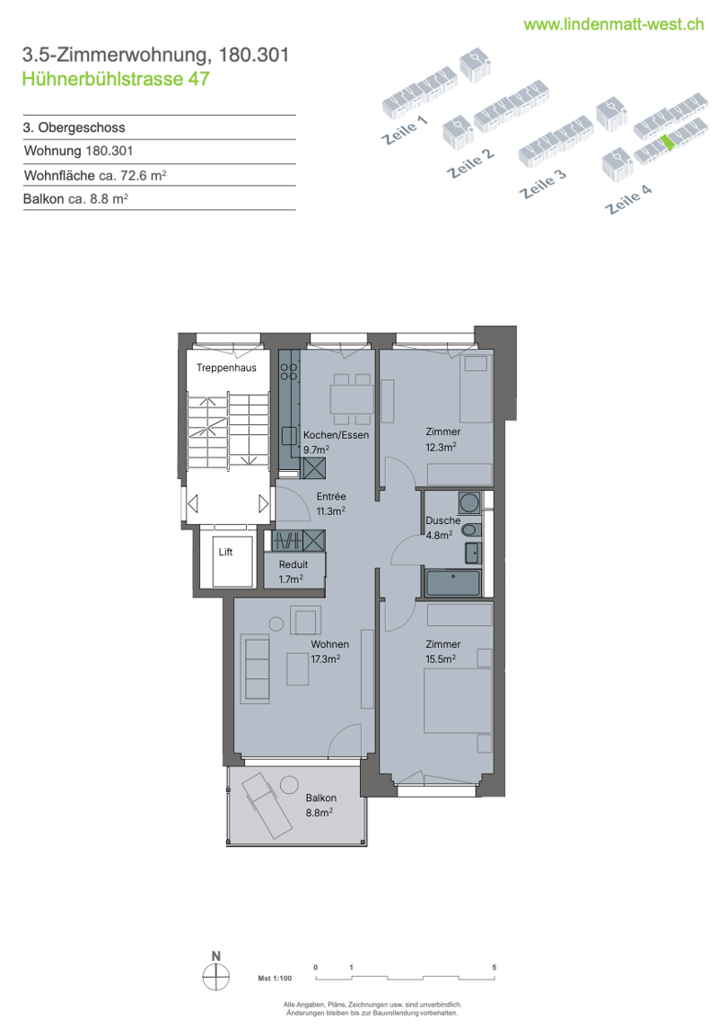 Moderne 3,5-Zimmer-Wohnung mit grossem Südbalkon in Bolligen (12)