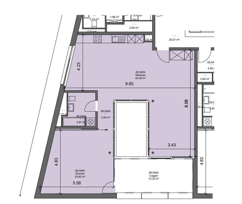2.5-Zimmer-Wohnung im Sidi-Areal Winterthur, Minergie mit Loggia (5)