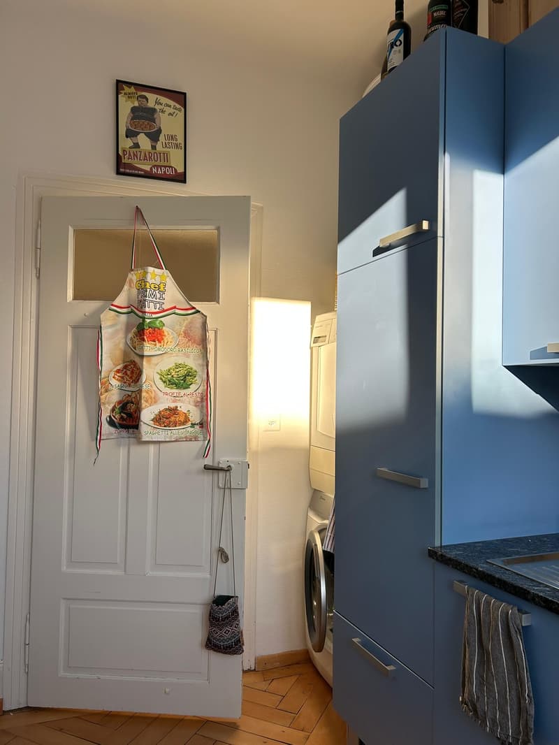 Schöne, Altbauwohnung mit grossem Balkon direkt am Kreuzplatz zur Untermiete (5)