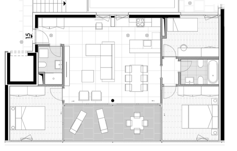CERCASI SUBENTRANTE  Spazioso e moderno 4.5 locali con terrazza coperta  Serocca d'Agno (11)