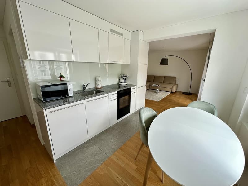 Helle, modern möblierte 2.5-Zimmer-Wohnung mit Balkon & Parkplatz 5 Min. zu Fuss zum LUKS (1)