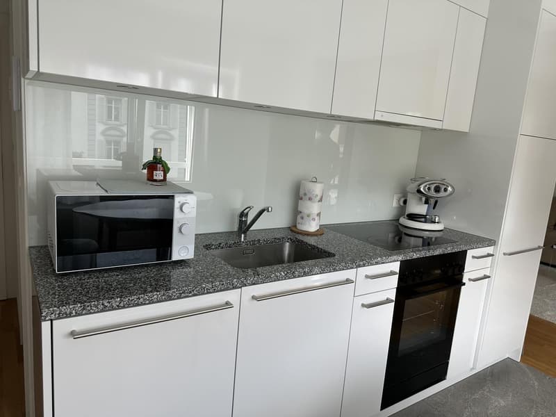 Helle, modern möblierte 2.5-Zimmer-Wohnung mit Balkon & Parkplatz 5 Min. zu Fuss zum LUKS (6)