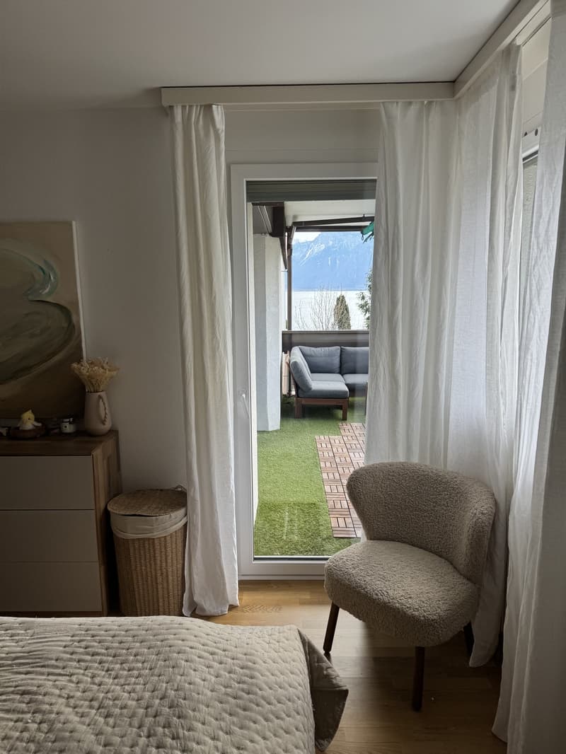 Bel appartement meublé de 2.5 pièces à 30 secondes du lac (8)