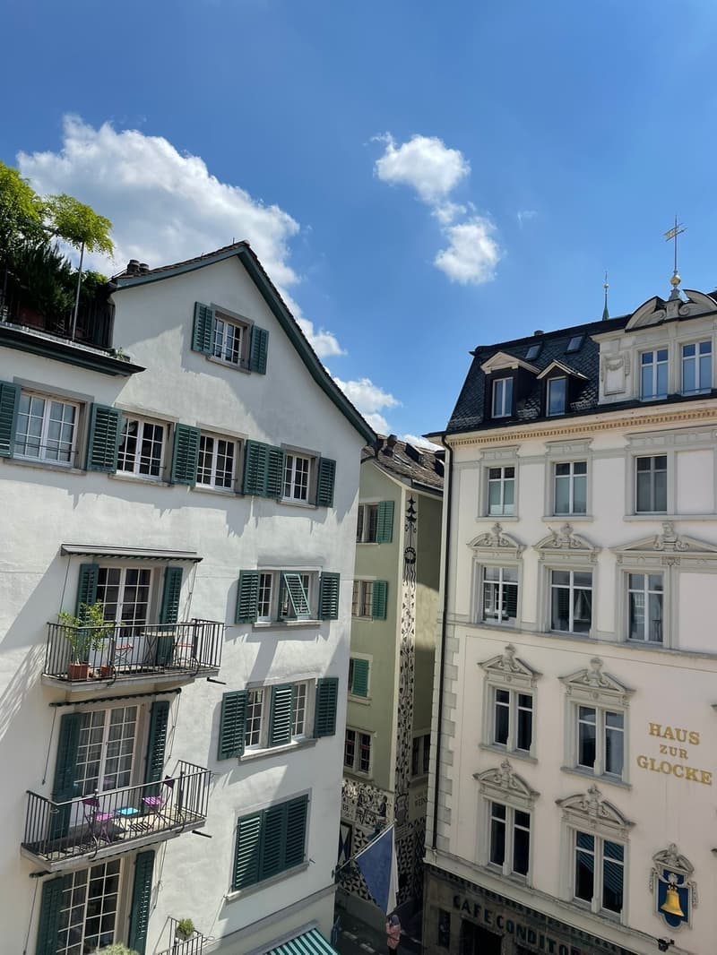 Blick aus dem Wohnzimmer